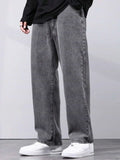 Denim Langford Men Loose Fit Mid Rise Grey Jeans